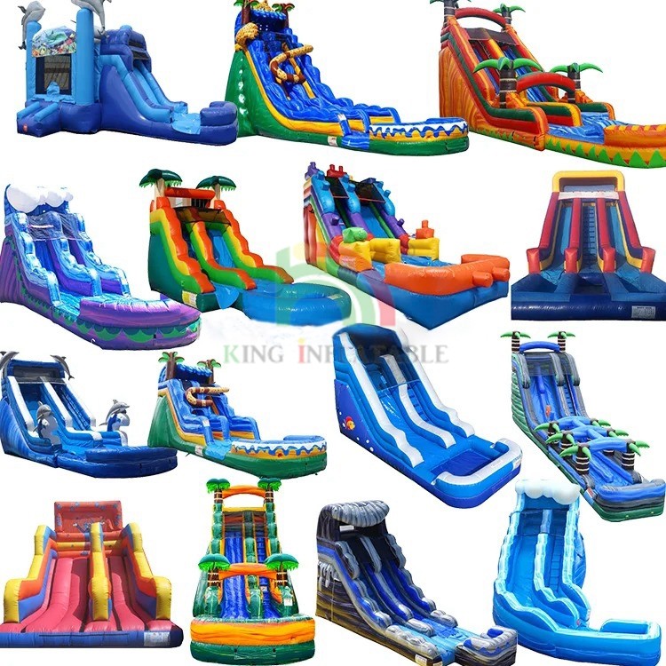 Factory Custom Water Slide Inflatable Commercial Kids Rental Event Inflatable Water Slides for Pool