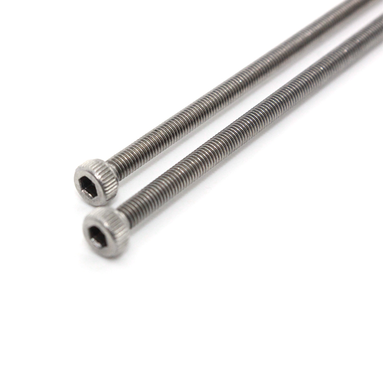 Metric Carbon Steel Half Thread Fillister Hex Socket Head Cap Screw 100mm 200mm Custom