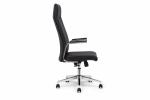 Black PU Leather Revolving Chair Executive Manager Office Chair
