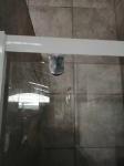 White Painted Profile Pivot Door Shower Enclosures 90X190cm
