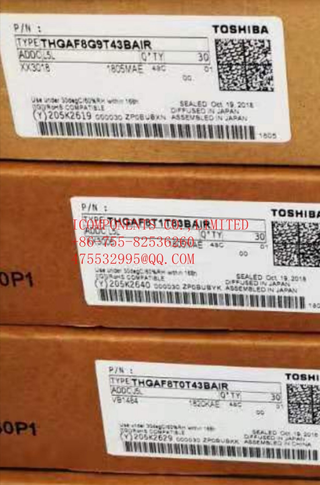 THGBF7T0L8LBATA TOSHIBA Flash Card 128G-byte 1.8V/3.3V Universal Flash Storage 153-Pin TFBGA - Trays (Alt: THGBF7T0L8LBA
