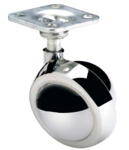 China Shepherd Ball Caster With Metal Tread Carpet Wheel wholesale