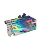 Logo Printing Laser Folding Lipgloss Cosmetics Silver Hologran Card Paper