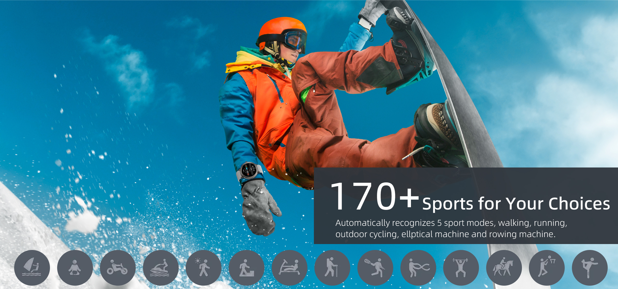 DM76 2025 Outdoor GPS Smart Watch with 1.32Inch AMOLED Display & 5ATM Waterproof