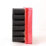 Red Color Diamond Abrasive Brush Wear Resistance , High Efficiency Nylon