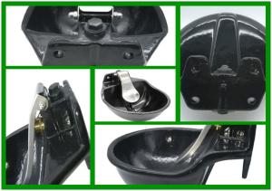 China Brass Valve 2.5L Enamelled Livestock Drinking Bowls wholesale