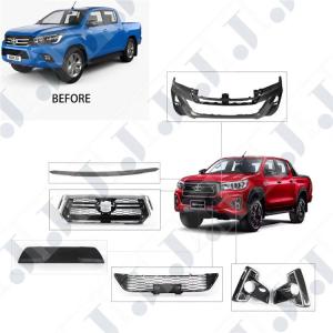 China Black And Red Color Toyota Modified Parts Hilux Revo Rocco Front Body Kit wholesale