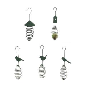 China Green Steel 24cm Height 18pounds Wire Mesh Bird Feeders wholesale