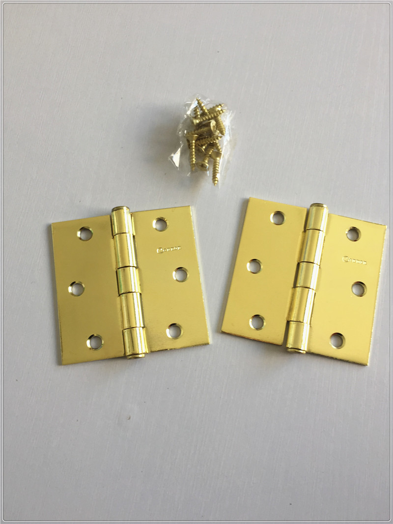 Metal Butt 5 Inch Brass Door Hinges , Interior Door Hinges Heavy Duty
