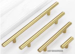 China Corrosionproof Stainless Steel Kitchen Cabinet Handles , Gold T Bar Kitchen Handles wholesale