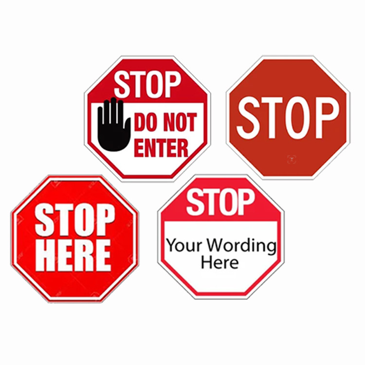 Reflective Pedestrian Crossing Signage Road Symbol Signs Aluminum