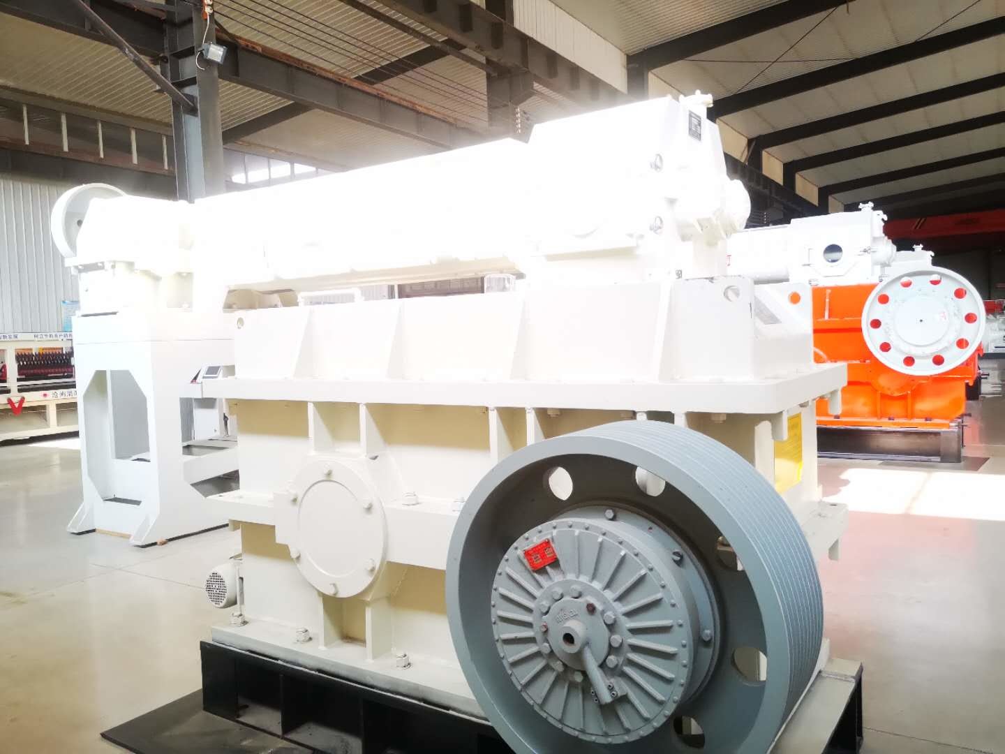 JKY-75 Steel Structure Two Stage Vacuum Extruder Machine