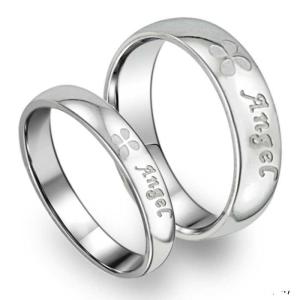 China Tagor Jewelry Super Fashion 316L Stainless Steel couple Ring TYGR144 wholesale