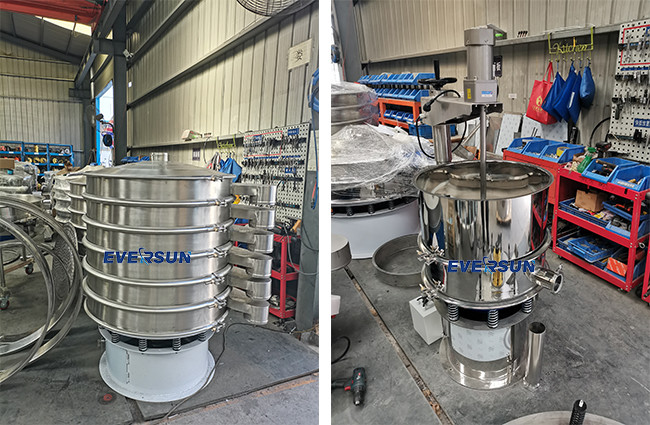 SS304 Stainless Steel Rotary Vibratory Screening Machine For Chemical Powder Flour