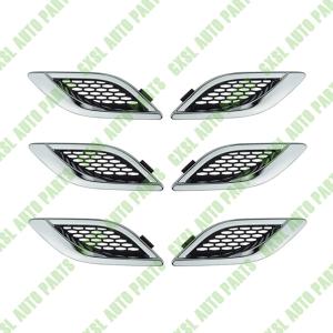 China For Maserati Quattroporte Chrome Left Right Side Fender Air Outlet Vent Cover Strip Kit OEM 670013529 670013530 wholesale