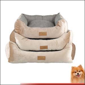 China large dog beds for sale manufacturers Stripes short plush pp cotton pet bed china factory on sale