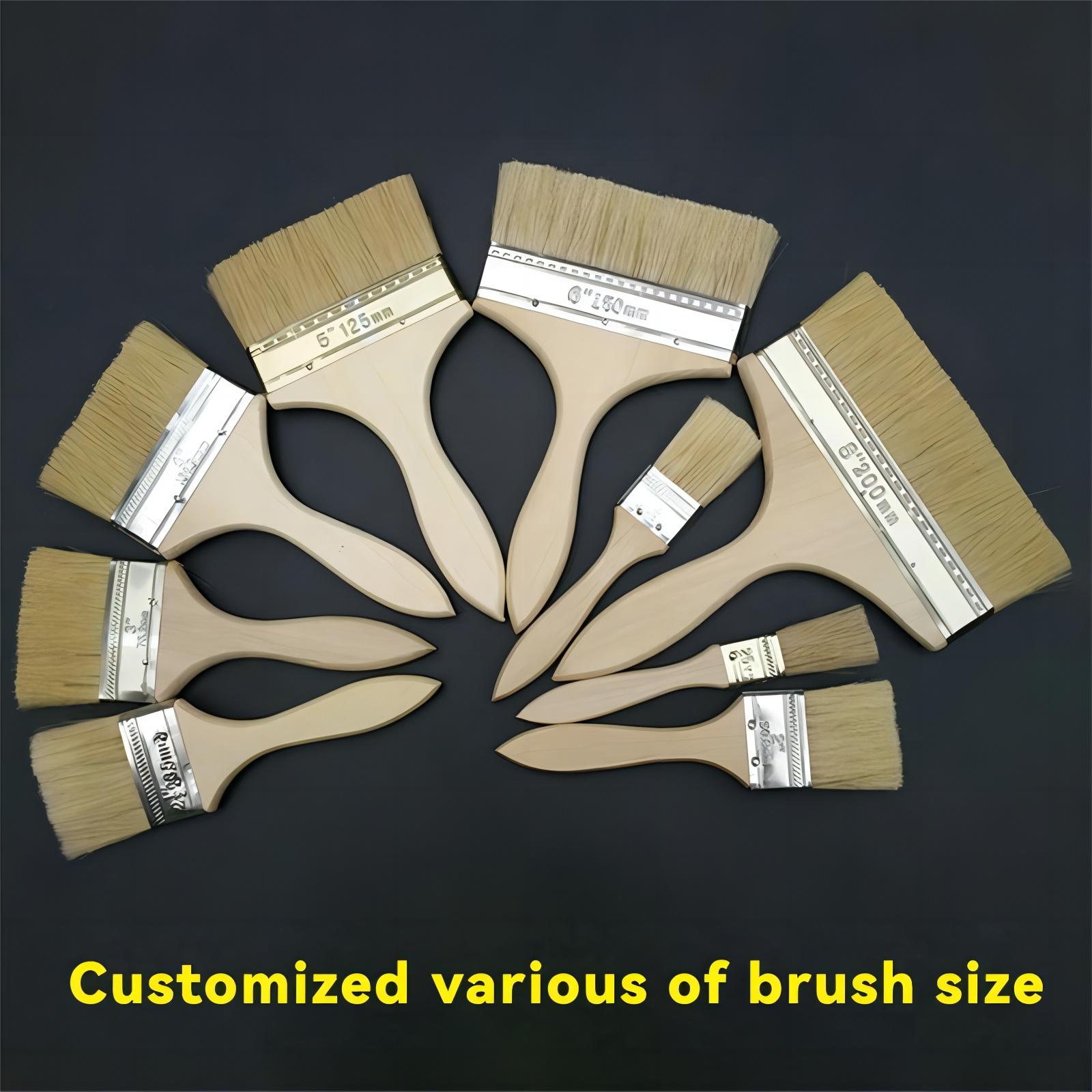 Acceptable OEM Dual Colored Synthetic Filament Wall Paint Roller Brush Set Of 6 Oil Paint Brush