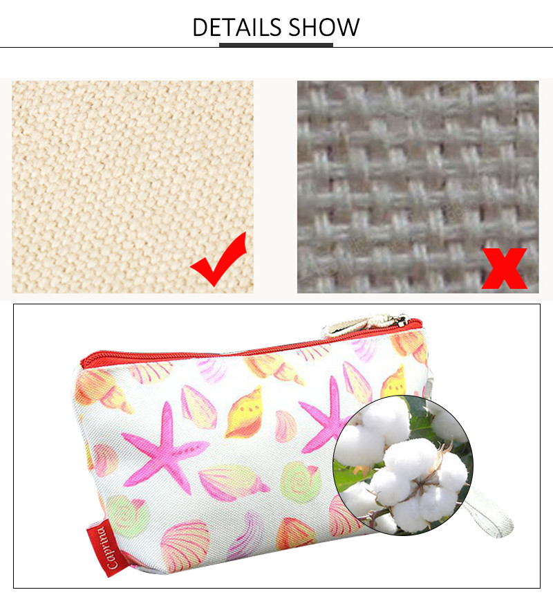 Biodegradable Printed Polyester Cosmetic Bag With Handle