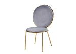 ISO18001 Light Luxury Steel And Leather Dining Chairs