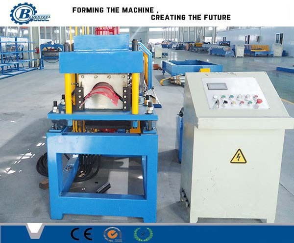 70mm Shaft Diameter Steel Ridge Cap Forming Machine 8.5m*1.2m*1.5m Cutting