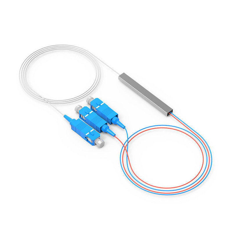 2 Way Fiber Optic Splitter 1*2 Sc Upc Plc Splitter G657A1 Cable For Terminal Box