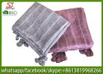 Chinese supplier spring summer thin tassel scarf 100*190cm 125g 50%linen 50