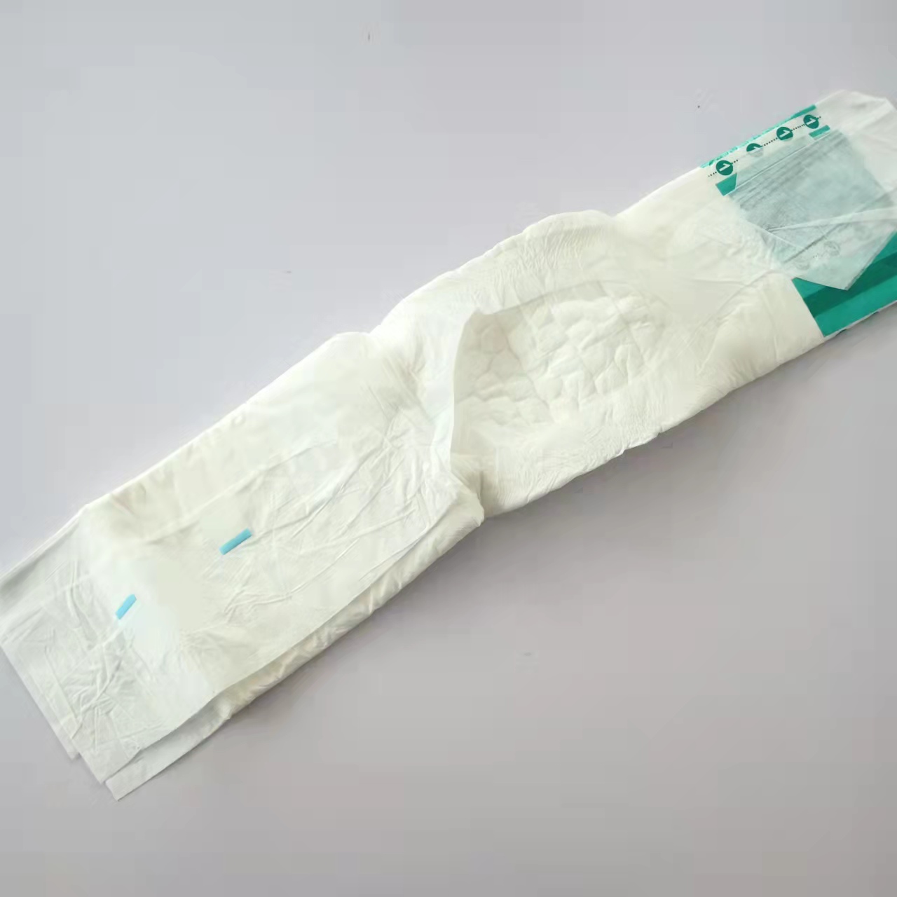 3-D Leak Prevention Adult Incontinence Diaper with 4 Tapes and Adjustable Pocket