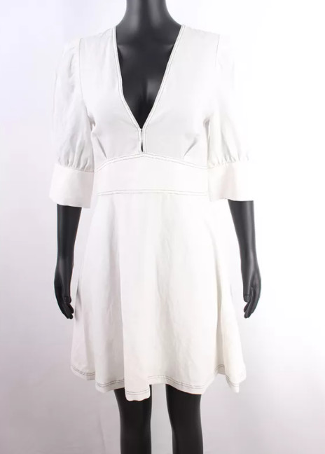 75% Lyocell Linen Fabric By The Yard 25% Linen White Tencel Dress