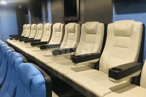China Steel Leg Push Back Commercial Theater Seating For Music Hall wholesale