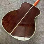 Custom Logo on Headstock, Solid Spruce OM Body Solid Rosewood Back Side Acoustic