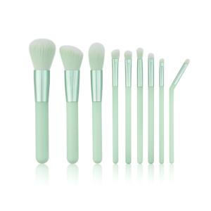 China Portable Travel 9pcs OEM Plastic Makeup Brushes wholesale