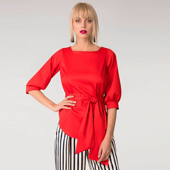 Ladies Top Fashion Plain Blouse