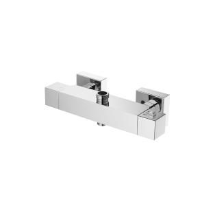 China Safety Button Chrome Thermostatic Bath Faucet Antirust OEM Available wholesale
