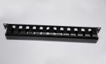 Metal 19 Inch 1U Height Fiber Optic Cable Management Panel