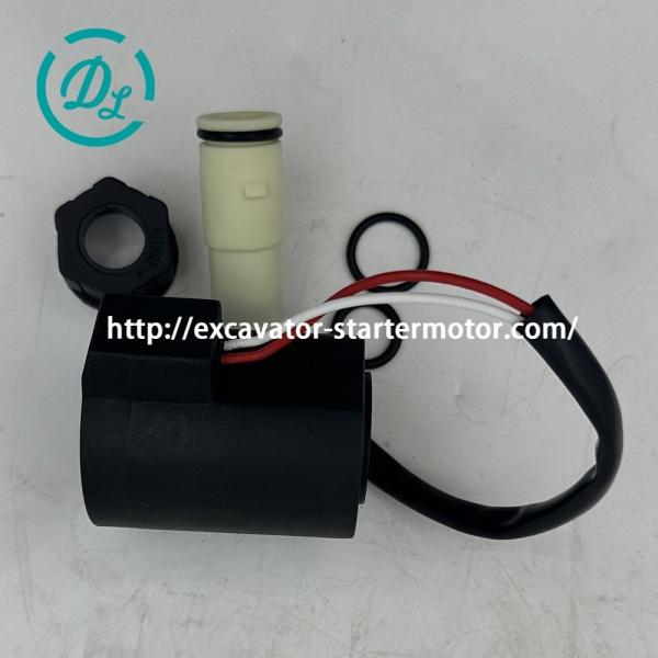 24V Solenoid Valve Coil EC210B 14550884 14527267 Excavator Spare Parts