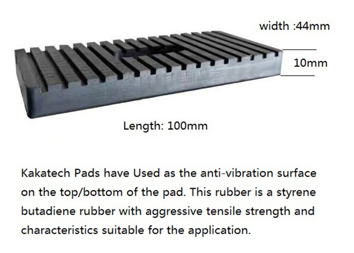 ISO9001 Anti Vibration Mounting Pads HVAC AC Black Rubber Foot