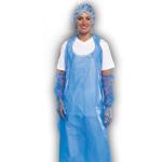 Restaurant Kitchen Transparent Water Resistant Disposable Plastic Aprons