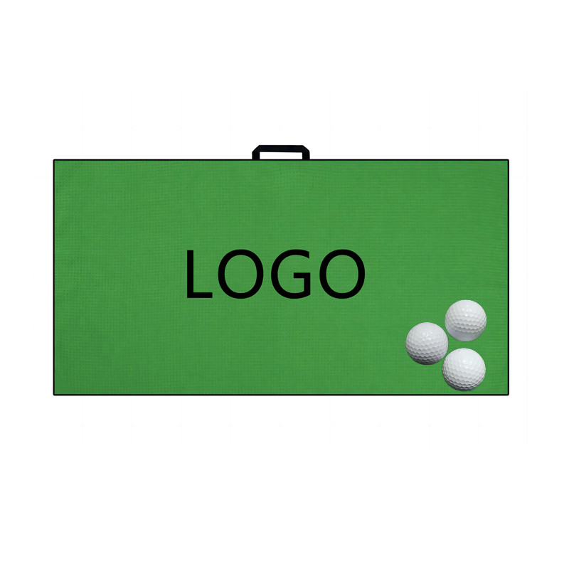 Custom Size Waffle Weave Golf Towel Logo Embroidered