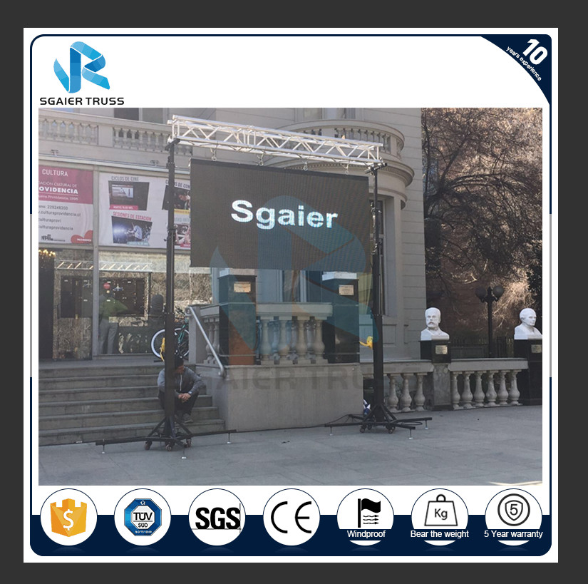 Elevator Tower Lighting Truss Stand 20ft Height 250kg Load Capacity Stage Light Stand