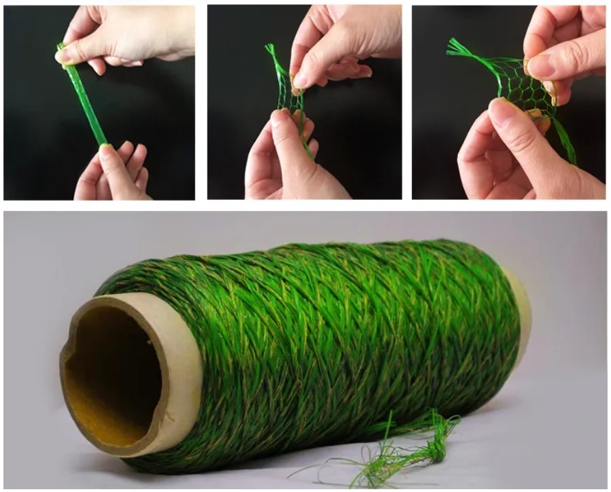 Chinese Manufacturer PE Material Thread Knitting Yarn Artificial Grass Yarn For Sport Grass