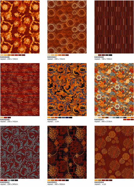 Red Axminster commercial boardroom carpet