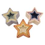 Hot Sale Baby Tower Soft Building Blocks Toys Silicone Star Stacking Cups