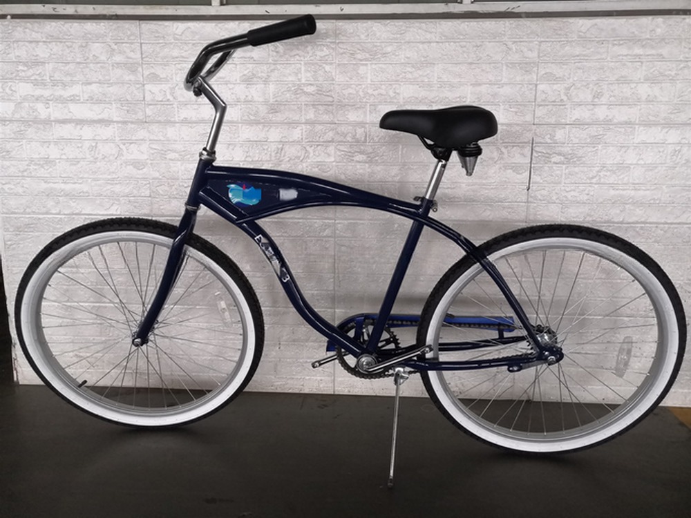 Big Logo Adults 26 Inch Single Speed Beach Cruiser Bicycle with Front Carrier Option