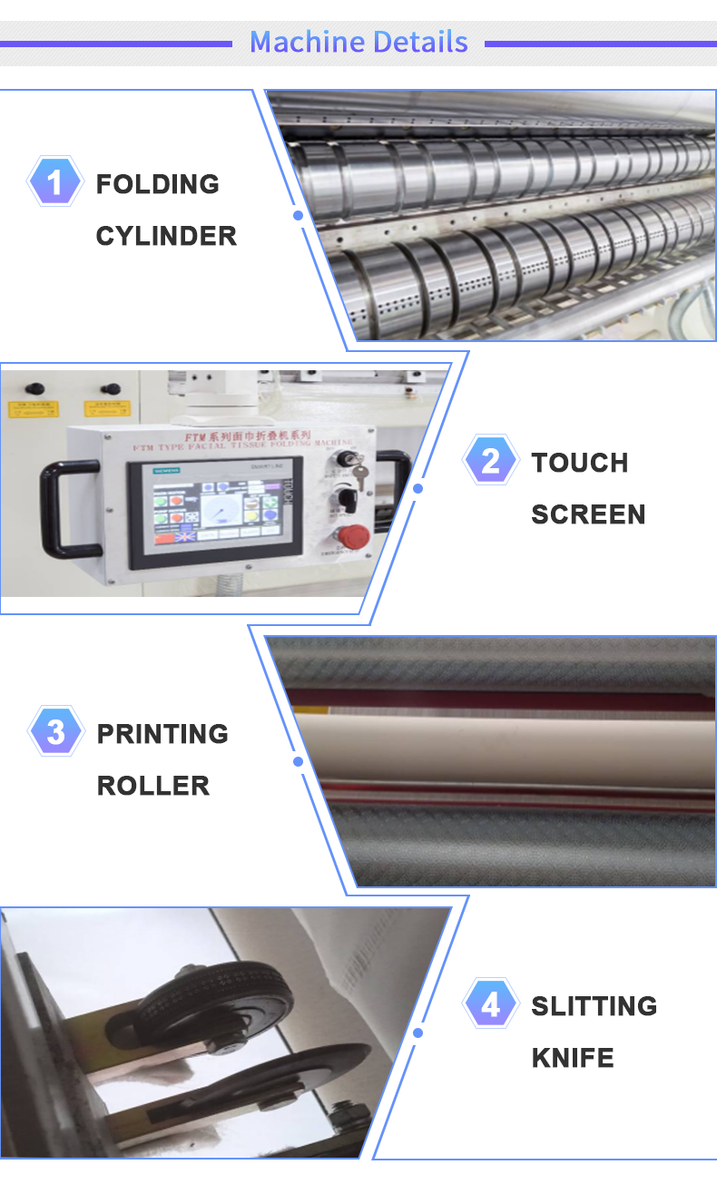 1350mm Toilet Paper Jumbo Roll Slitter Rewinder Machine 380V 50Hz