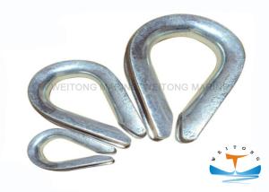 China Heavy Duty Wire Rope Thimble , Galvanized Steel Cable Thimble 2.5-175 Weight wholesale