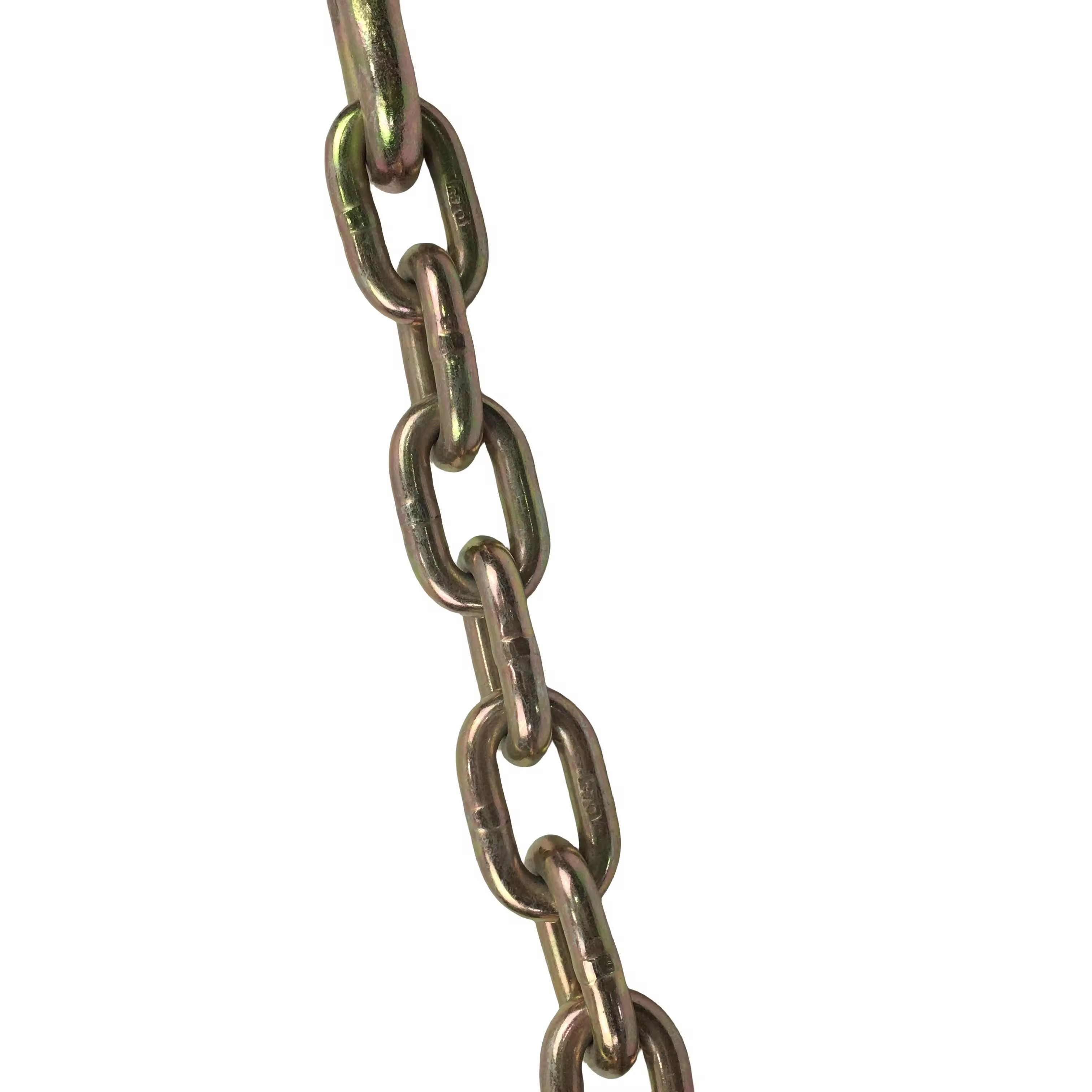 2t Working Load Limit Zinc Plated G70 Binder Chain With 2 Clevis Grab Hook Guaranteed
