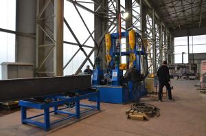 China 6mm 1200mm 3 In 1 Welding Machine Hydraulic H Beam Straightening Machine wholesale