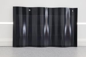 China Thin Film Photovoltaic Solar Roof Curve Tile Glass Shingle Panel Solar BIPV Roof Tiles wholesale