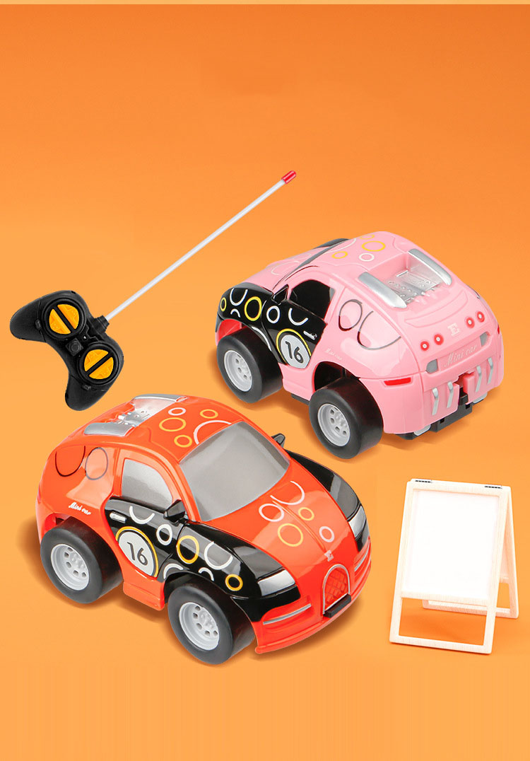 Four-Way Wireless Remote Control Off-Road Vehicle Models for Children's Cartoon Toy Cars