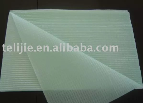 PE Film Dental 2 Ply Disposable Paper Bibs Waterproof